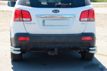 Kia Sorento II XM 2009–2014 Bageste dobbelte hjørnebøjler AK003-dobbelt (rustfrit stål) foto 6