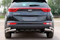 Kia Sportage 2015–2021 Bageste hjørnebeskyttere, dobbelte AK003-подвійний (rustfrit stål) foto 1