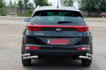 Kia Sportage 2015–2021 Bageste hjørnebeskyttere, dobbelte AK003-подвійний (rustfrit stål) foto 3