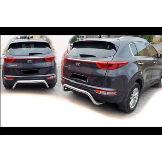 Bageste beskyttelsesbøjle AK007 (rustfrit stål) Kia Sportage 2015–2021 foto 1