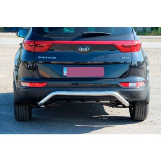 Bageste beskyttelsesbøjle AK007 (rustfrit stål) Kia Sportage 2015–2021 foto 2