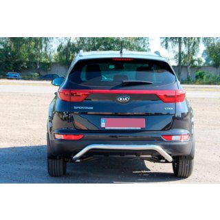 Bageste beskyttelsesbøjle AK007 (rustfrit stål) Kia Sportage 2015–2021 foto 4