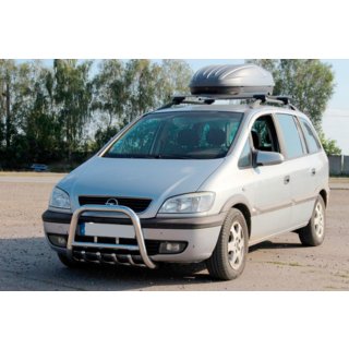 Bullbar QT006 (rustfrit stål) Opel Zafira A 1998–2005 foto 2