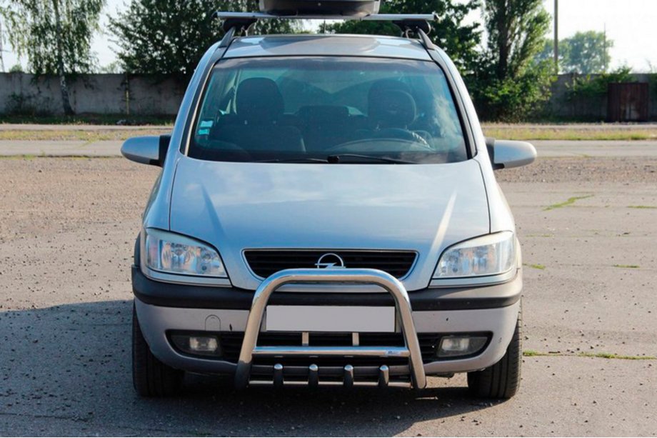 Opel Zafira A 1998–2005 Bullbar QT006 (rustfrit stål) Image