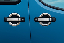 Fiat Doblo I 2005–2010 Dørgrebsafdækninger (4 stk., rustfrit stål) Carmos - tyrkisk rustfrit stål foto 2