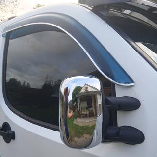 Krom spejlkåber (2 stk., plast) Fiat Doblo I 2005–2010 foto 2