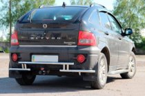 SsangYong Action 2005–2018 Bageste beskyttelsesbøjle AK005-2 (rustfrit stål) foto 3