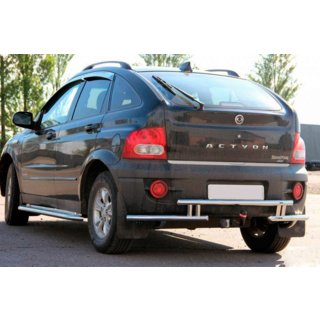 Bageste beskyttelsesbøjle AK005-2 (rustfrit stål) SsangYong Action 2005–2018 foto 1