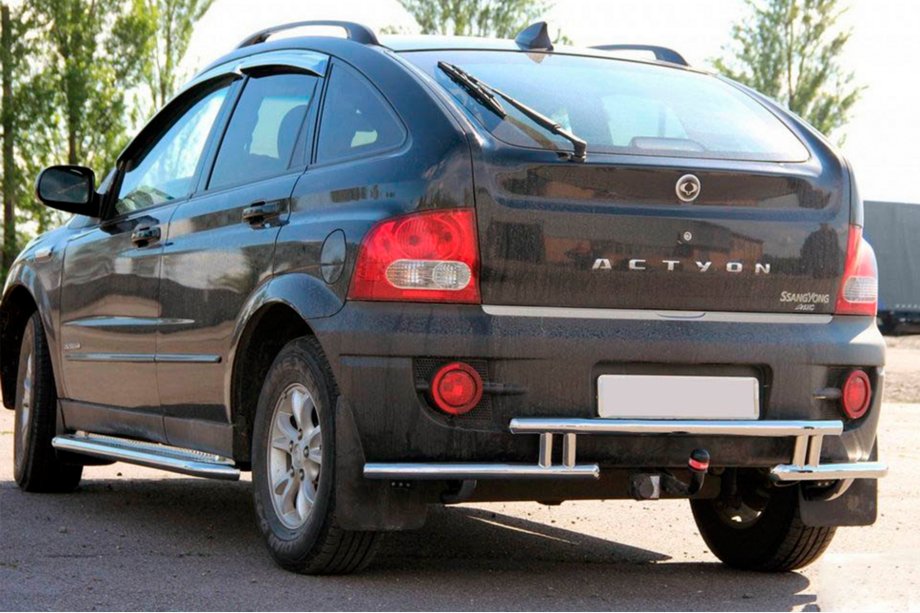 SsangYong Action 2005–2018 Bageste beskyttelsesbøjle AK005-2 (rustfrit stål) Image