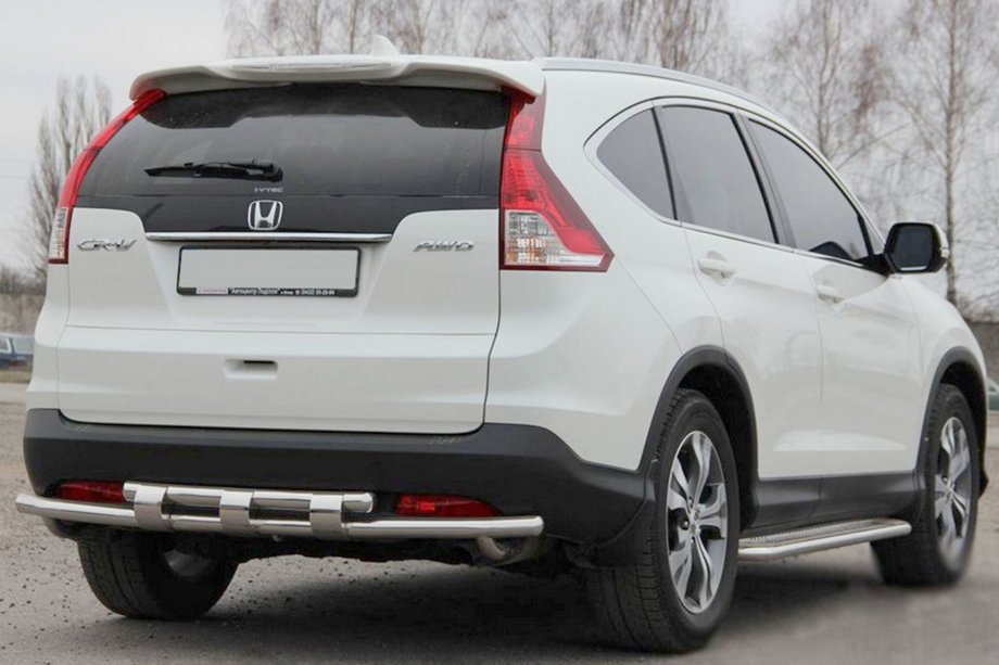 Honda CRV 2012–2016 Bageste rørbøjle AK002 – dobbelt (rustfrit stål) Image