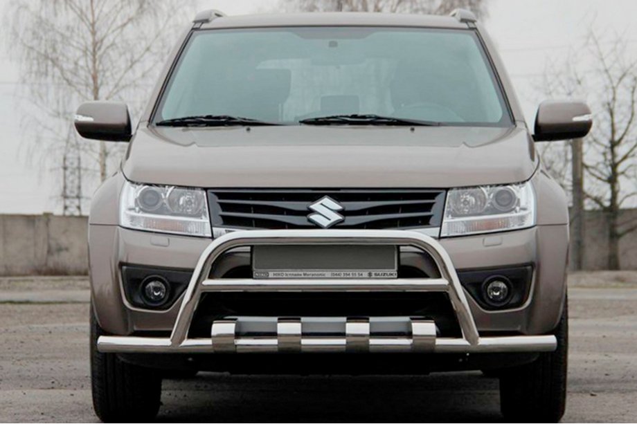 Suzuki Grand Vitara 2005–2017 Kængurugitter ST-WT-15 (rustfrit stål) Image