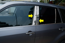 Suzuki Grand Vitara 2005–2017 Dørstolpelister (8 stk., rustfrit stål) foto 1
