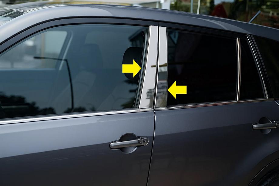 Suzuki Grand Vitara 2005–2017 Dørstolpelister (8 stk., rustfrit stål) Image