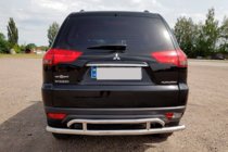 Mitsubishi Pajero Sport 2008–2015 Bageste beskyttelsesbøjle AK002-2 (2 stk., rustfrit stål) foto 4