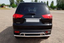Mitsubishi Pajero Sport 2008–2015 Bageste beskyttelsesbøjle AK002-2 (2 stk., rustfrit stål) foto 2