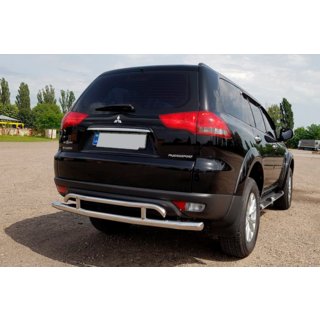 Bageste beskyttelsesbøjle AK002-2 (2 stk., rustfrit stål) Mitsubishi Pajero Sport 2008–2015 foto 3