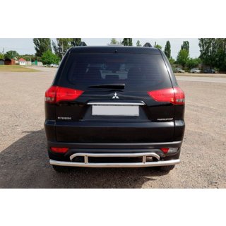 Bageste beskyttelsesbøjle AK002-2 (2 stk., rustfrit stål) Mitsubishi Pajero Sport 2008–2015 foto 2
