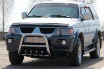 Mitsubishi Pajero Sport 1996–2007 Bullbar QT006 (rustfrit stål) foto 3