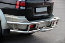 Mitsubishi Pajero Sport 1996–2007 Bageste beskyttelsesbøjle AK-Special (rustfrit stål) foto 5