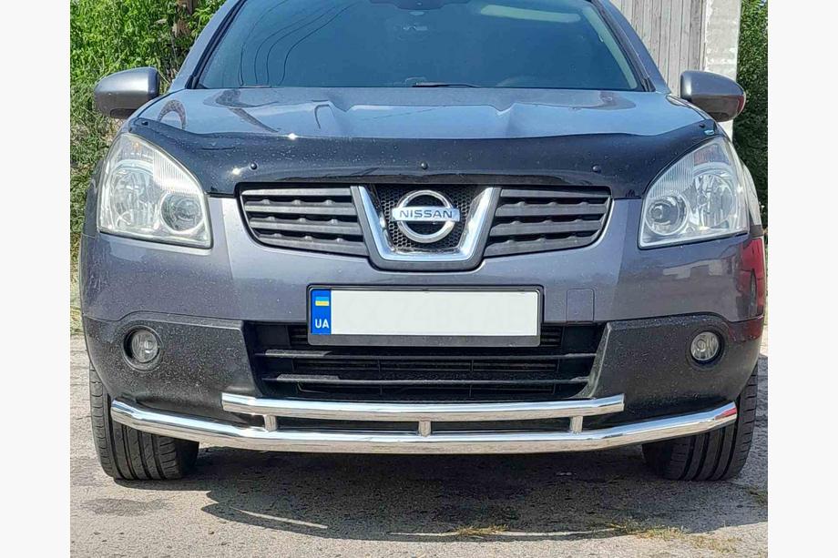 Nissan Qashqai 2010–2014 Forreste dobbelt kaenguruboejle ST014 (rustfrit staal) 60/42 mm Image