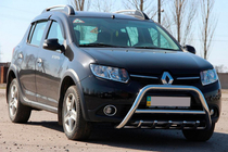 Renault Sandero 2013–2022 Frontbøjle WT003 (rustfri stål) foto 3