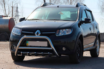 Dacia Sandero 2013–2020 Frontbøjle WT003 (rustfri stål) 60 mm foto 1