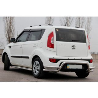 Bageste beskyttelsesbøjle AK007-2 (rustfrit stål) Kia Soul II 2013–2018 foto 2