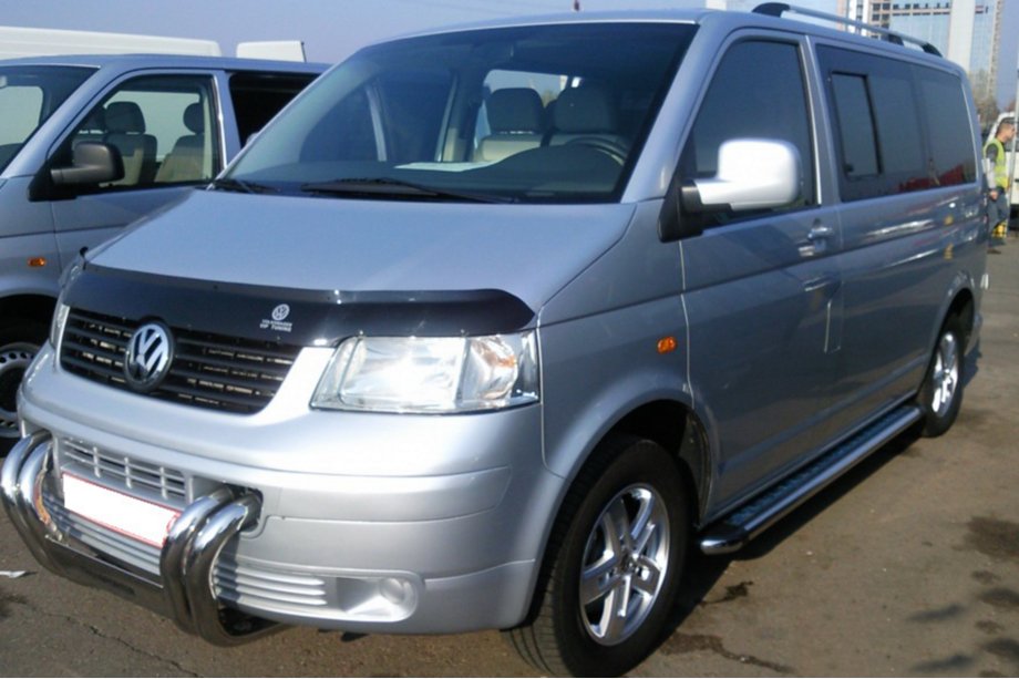 Volkswagen T5 Transporter 2003–2010 Kængurubøjle ST006-04 "Nostrils" (rustfrit stål) Foto 4