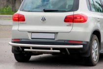 Volkswagen Tiguan 2007–2016 Bagkofangerbeskyttelse AK002-2 (rustfrit stål) foto 2
