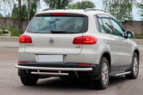 Volkswagen Tiguan 2007–2016 Bagkofangerbeskyttelse AK002-2 (rustfrit stål) foto 4