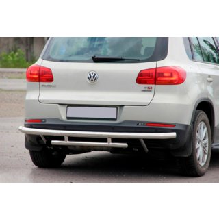 Bagkofangerbeskyttelse AK002-2 (rustfrit stål) Volkswagen Tiguan 2007–2016 foto 2