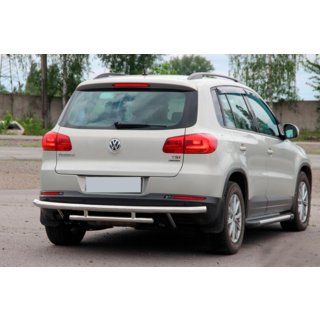 Bagkofangerbeskyttelse AK002-2 (rustfrit stål) Volkswagen Tiguan 2007–2016 foto 4
