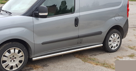 Fiat Doblo II 2010–2022 Siderør (2 stk., rustfrit stål) 60 mm, Maxi-base foto 4