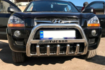 Hyundai Tucson JM 2004– Bullbar WT004 (rustfrit stål) foto 1