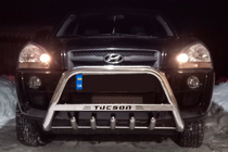 Hyundai Tucson JM 2004– Bullbar WT004 (rustfrit stål) foto 3
