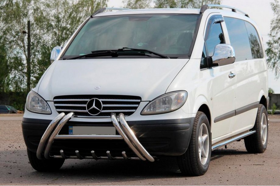 Mercedes Vito W639 2004–2014 Kelebek WT011 frontbøjle (rustfrit stål) Foto 2
