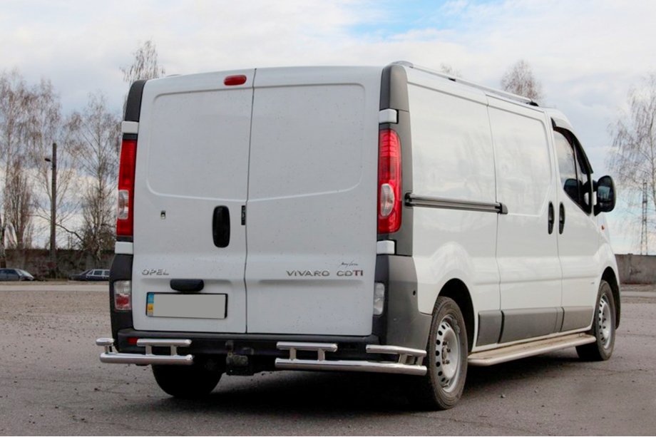 Opel Vivaro 2001–2015 Bageste beskyttelsesbøjle AK003-Plus-2 (rustfrit stål) Image