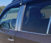 Volkswagen Amarok 2010–2022 Vindueslister (4 stk., rustfrit stål) Carmos - Tyrkisk stål foto 5