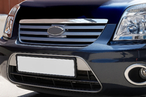Ford Connect 2010–2013 Krom kantliste til motorhjelm Forkromet plast foto 1