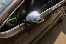 Volkswagen Sharan 2010–2023 Spejlkapper i rustfrit stål (2 stk.) Carmos - Tyrkisk stål foto 3