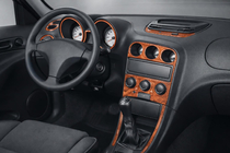 Alfa Romeo 156 1997–2007 Instrumentbrætpanel-indsatser (Meric) Aluminium foto 1