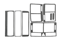 Audi A2 1999–2005 Instrumentbrætpanel-indsatser (Meric) Aluminium foto 5