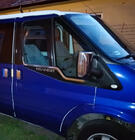 Ford Transit 2000–2014 Dørgrebscovers (rustfrit stål) foto 4