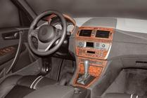 BMW X3 E83 2003–2010 Instrumentbordbeklædning Mørkt træ foto 6