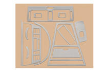 BMW X3 E83 2003–2010 Instrumentbordbeklædning Mørkt træ foto 2