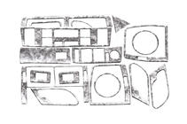 BMW X5 E53 1999–2006 Instrumentbordbeklædning V-1 Aluminium foto 4