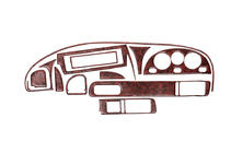 Chevrolet Tacuma/Rezzo 2000–2008 Interiørpanel-lister Carbon foto 1
