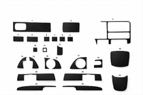 Chevrolet Tahoe 1995–1999 Instrumentbrætbeklædning (1995-1999) Titan foto 1