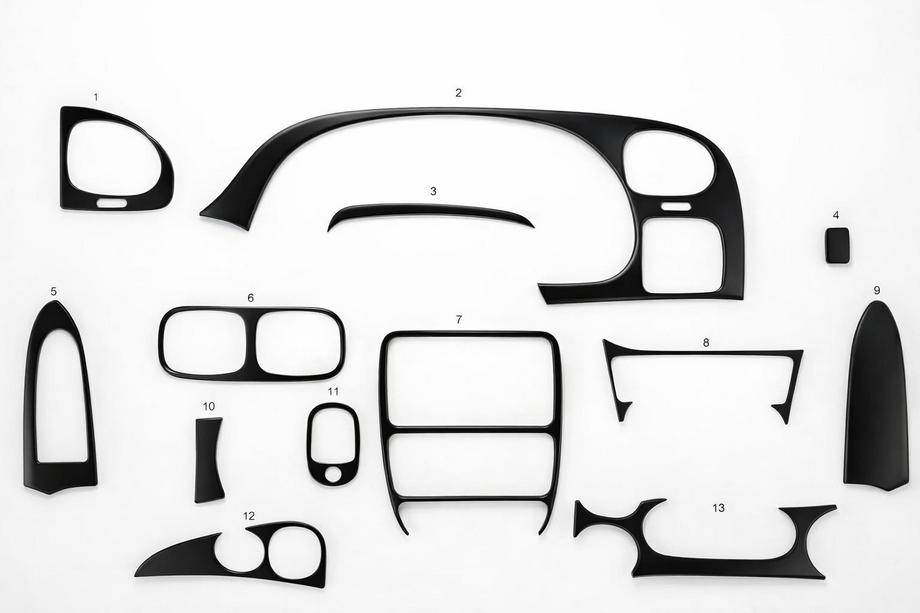 Chevrolet Trailblazer 2002–2012 Instrumentbordbeklædning Carbon Image