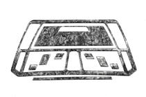 Citroen C-4 Picasso 2006–2013 Instrumentbordbeklædning Carbon foto 3